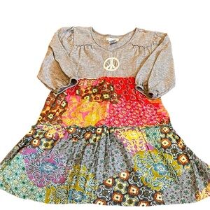 Mimi & Maggie, Multicolor Patchwork Dress, Size 6X